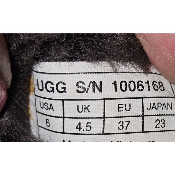 UGG Mini Bailey Bow Glitter Leopard Print Boots Size 6 - Picture 8 of 9